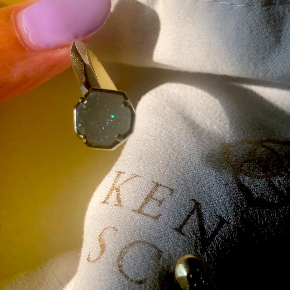 NWT Kendra Scott RARE & RETIRED Ashlee Bracelet Yellow Gold & Iridescent Drusy! - Picture 12 of 16